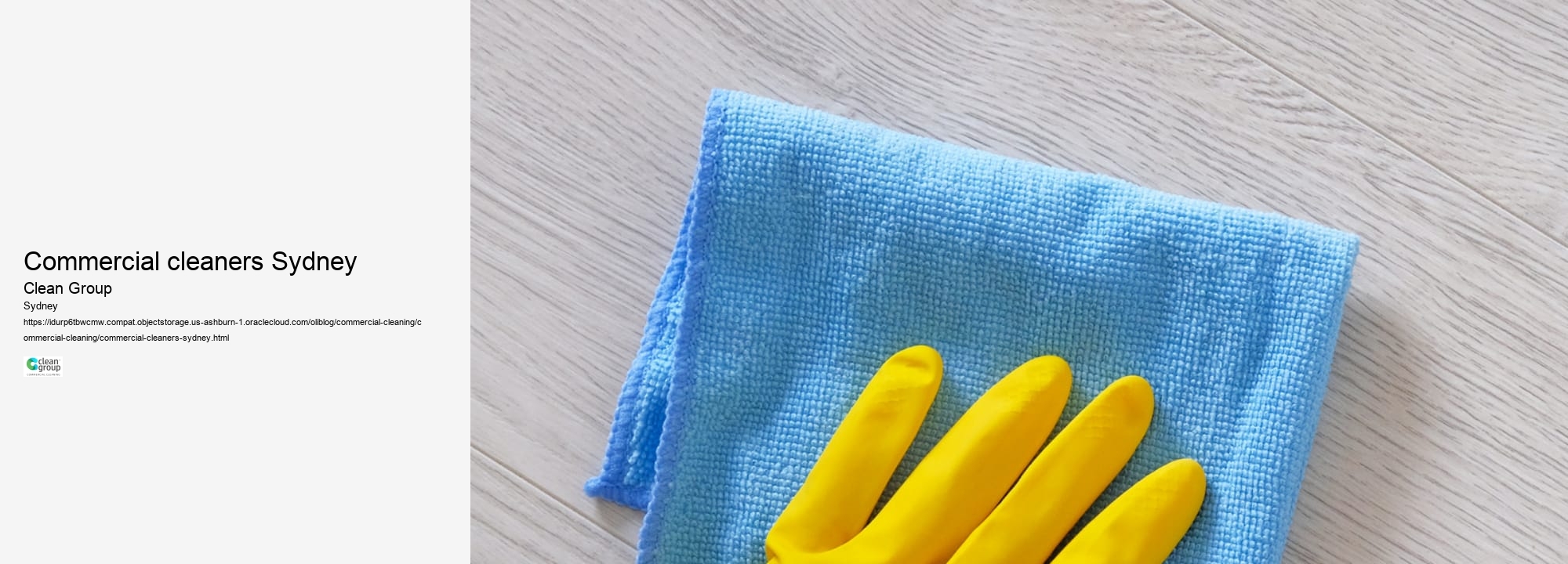 commercial cleaners Sydney